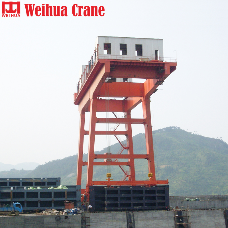 WEIHUA Dam Floodgate Gantry Hoist Crane